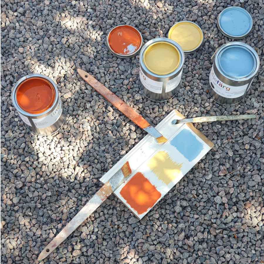 Apelsinorange - Linoljefärg (egen specialkulör) (bild för) Apelsinorange - Linoljefärg (egen specialkulör)