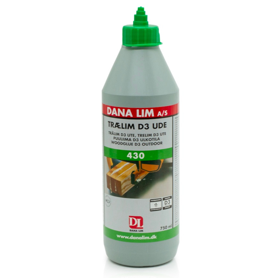 Trälim ute D3 (Dana lim) 750 ml (bild för) Trälim ute D3 (Dana lim) 750 ml